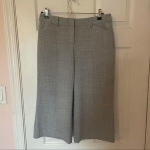 Light Gray Wide-Leg Culottes